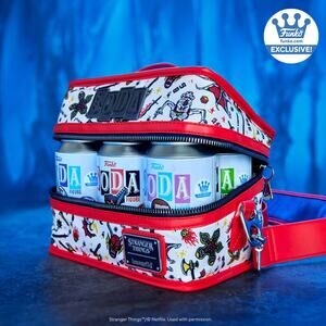 SEALED ONLY 5K PIECES Stranger Things Funko Soda 6-Pack w/ Loungefly Cooler TV